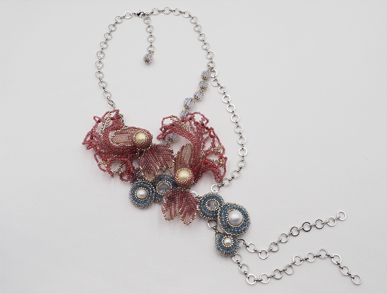 木村 晶子 藍 Botanical Beads Beads Jewelry Natio